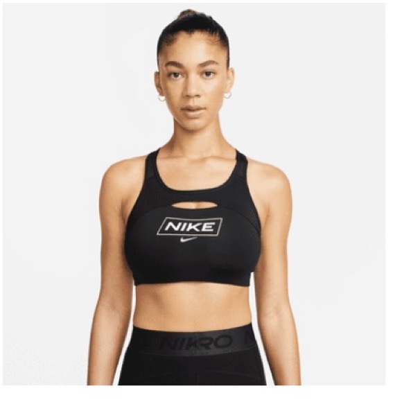 Nike Pro Black Sports Bra - Picture 2 of 5